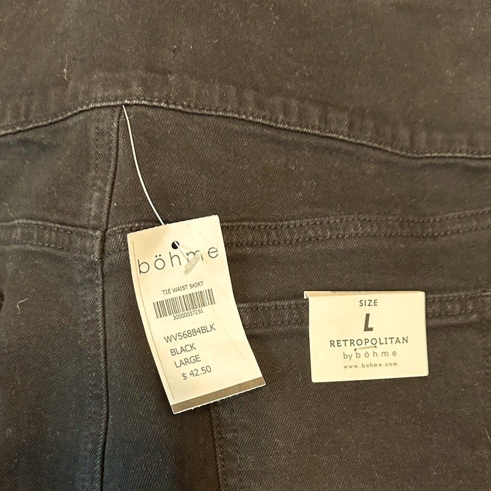 NWT Bohme Retropolitan Denim Skirt Size Large - Picture 6 of 8